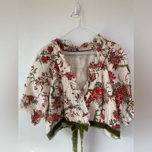 Anthropologie Pilcro Paisley Top and Skirt Size 14